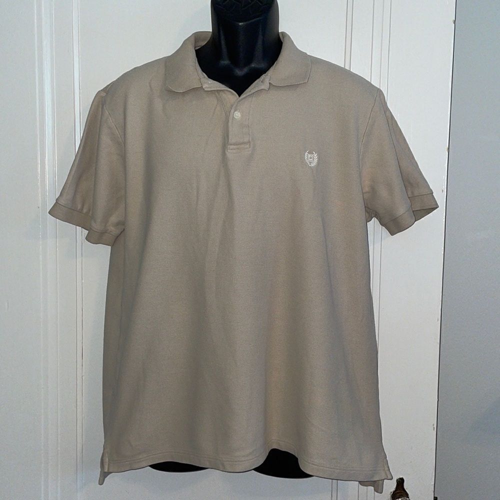 Chaps tan cotton polo shirt‎